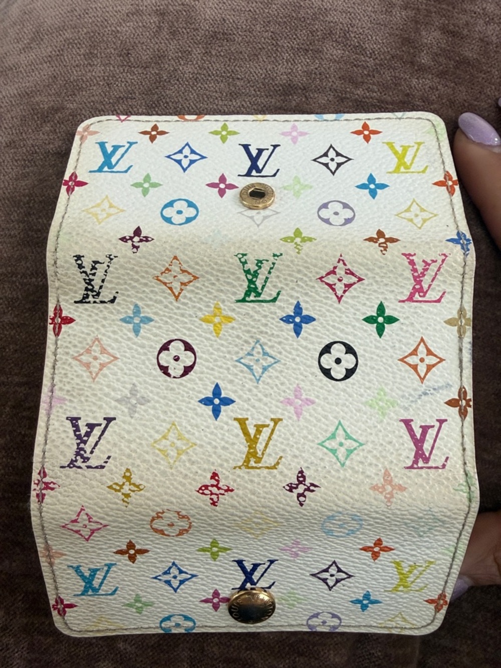 Louis Vuitton White Multicolor Monogram Key Case - Picture 16 of 16